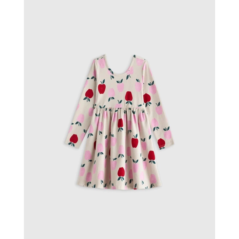 Quince Organic Cotton Long Sleeve Skater Dress - 3T